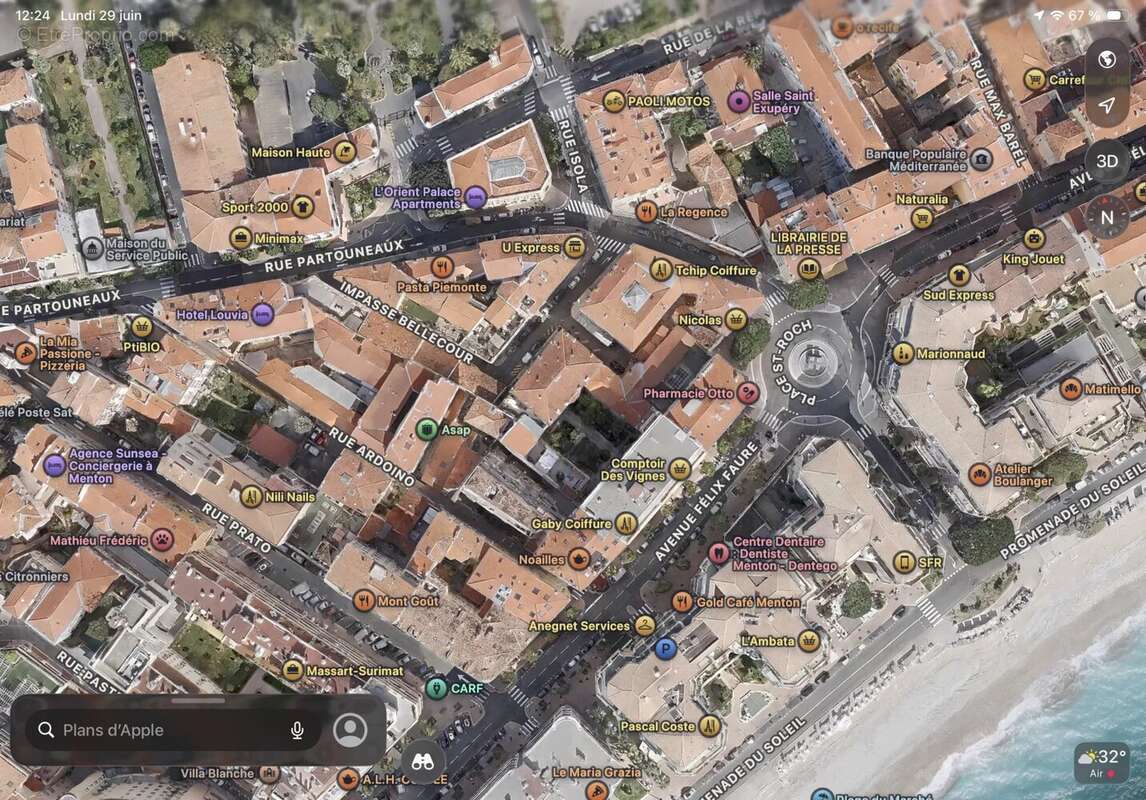 Appartement à MENTON
