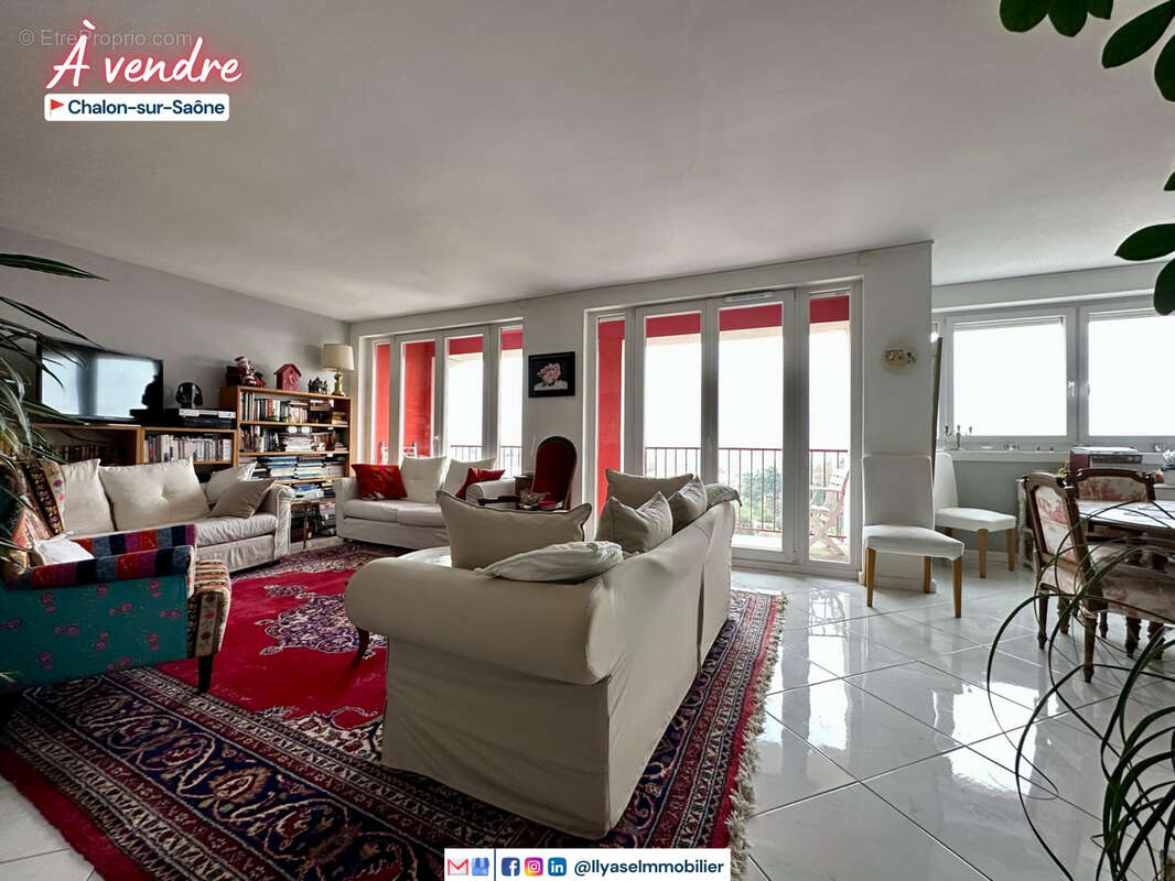 T4  130 m2  double balcon  chalon s/s - photo 8