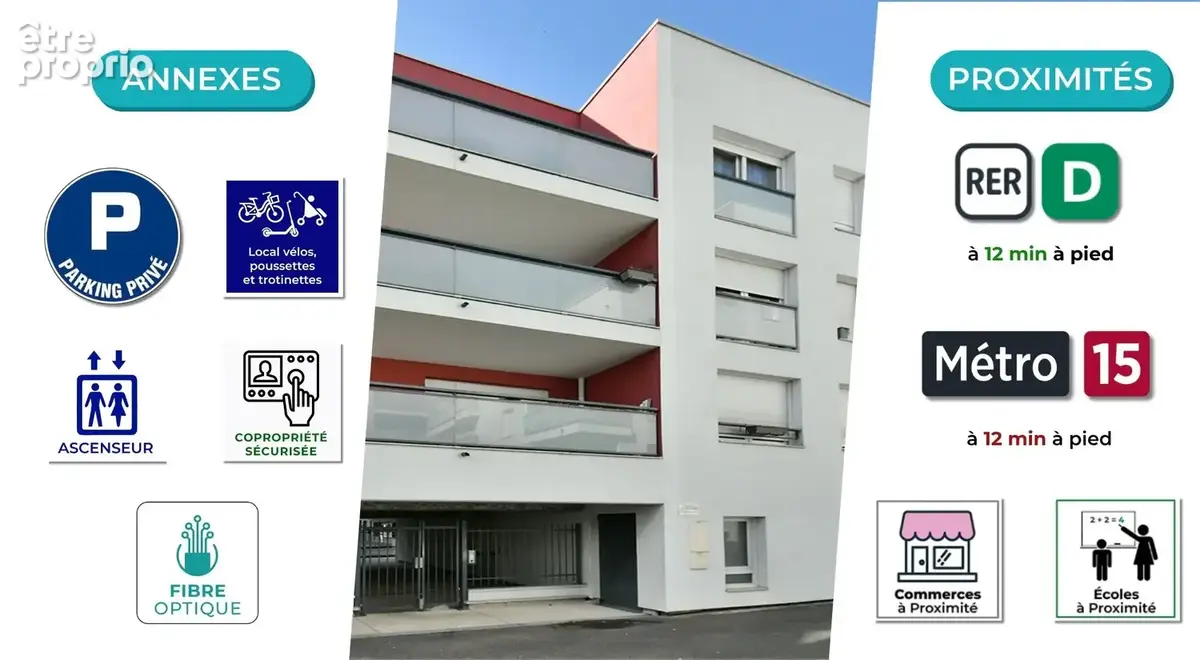 Appartement 3p en dernier etage + balcon + parking - photo 8