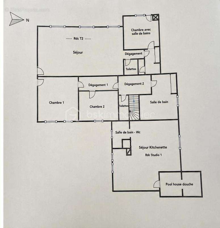 Propriété avec piscine, studio et T2 indépendant à Fabrègues --- - photo 14