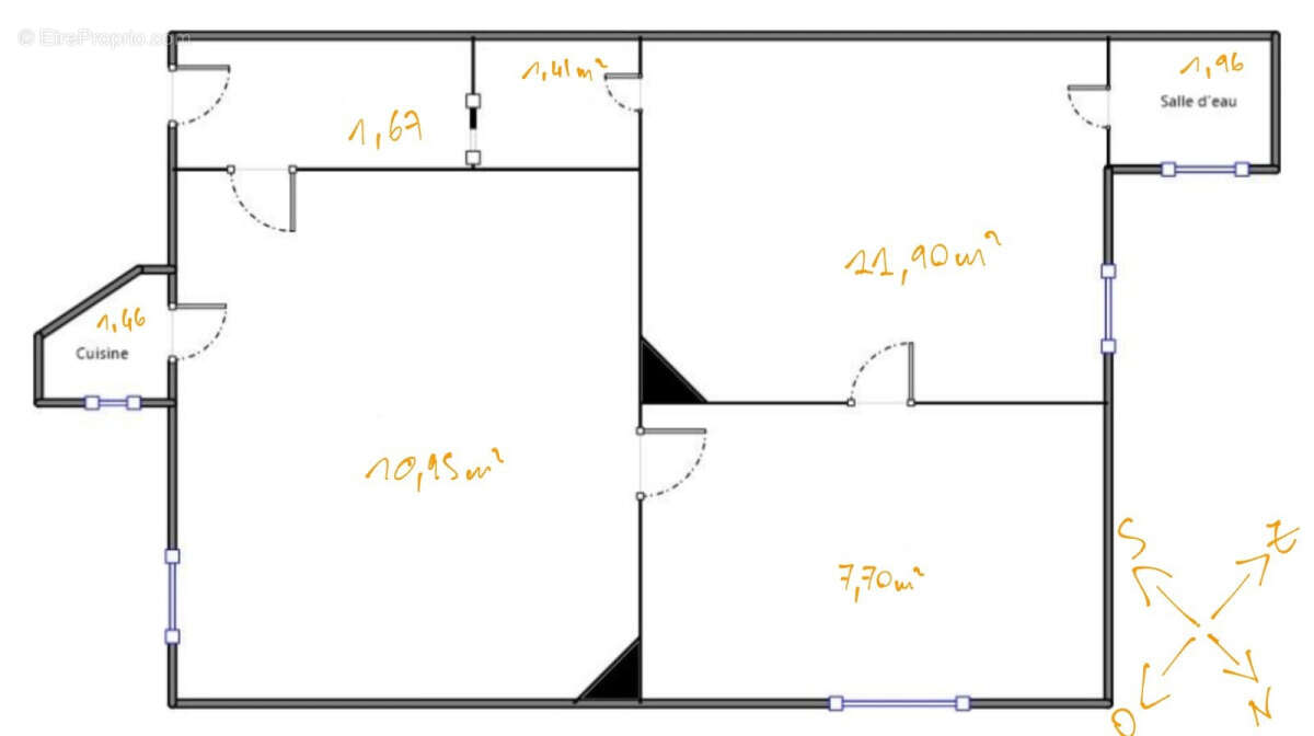 Appartement à PARIS-14E