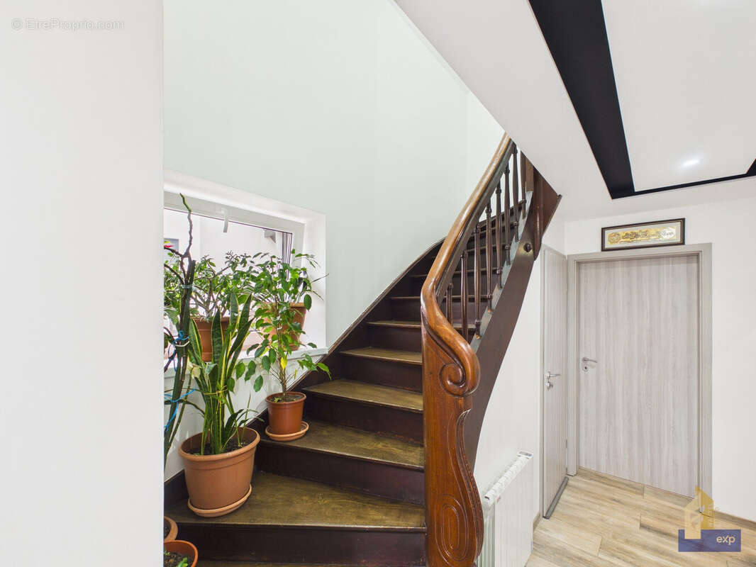 escalier ancien - Maison à SAINTE-CROIX-EN-PLAINE