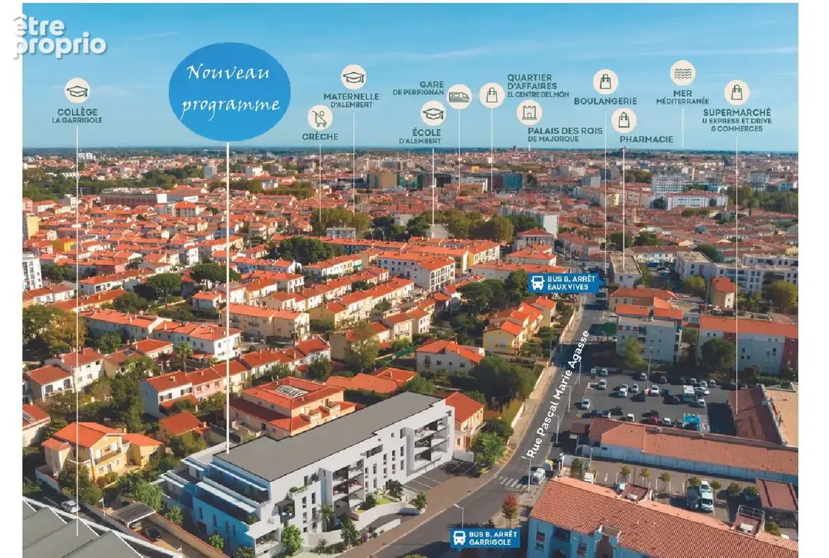 T3 avec terrasse de 32m2 Perpignan - photo 5