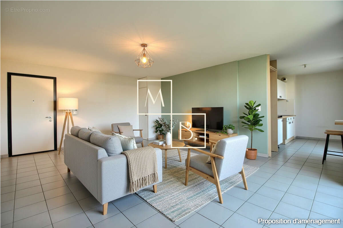 Montpellier, Ovalie, Appartement 3 pièces de 70 m2 avec terrasse et garage - photo 3