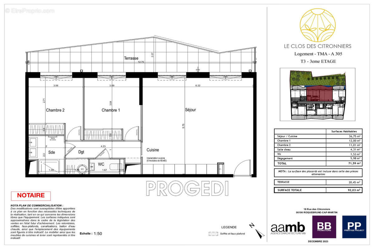 Appartement à ROQUEBRUNE-CAP-MARTIN