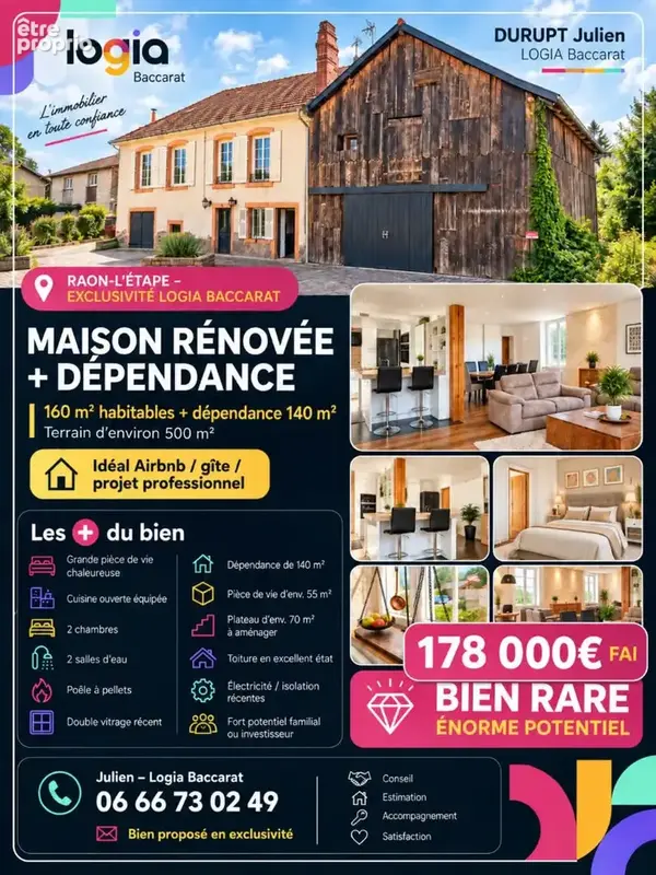Maison Raon L Etape 4 pièce(s) 200 m2 - photo 10