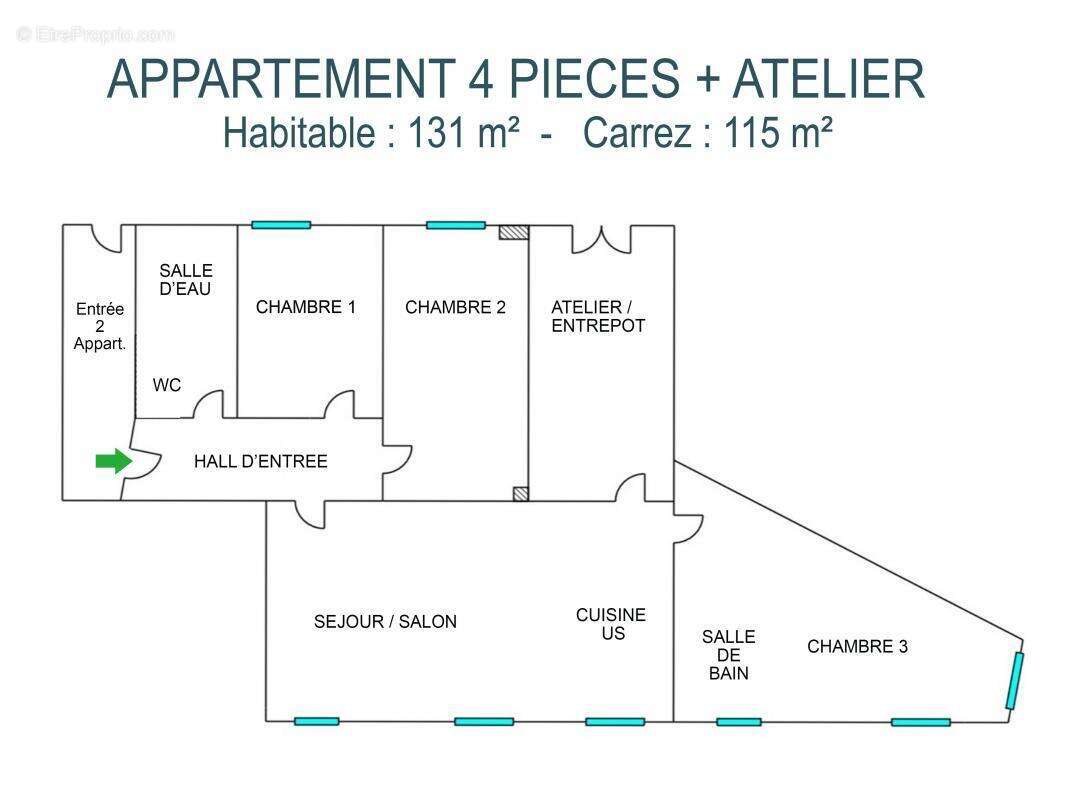 Appartement à LA TRINITE