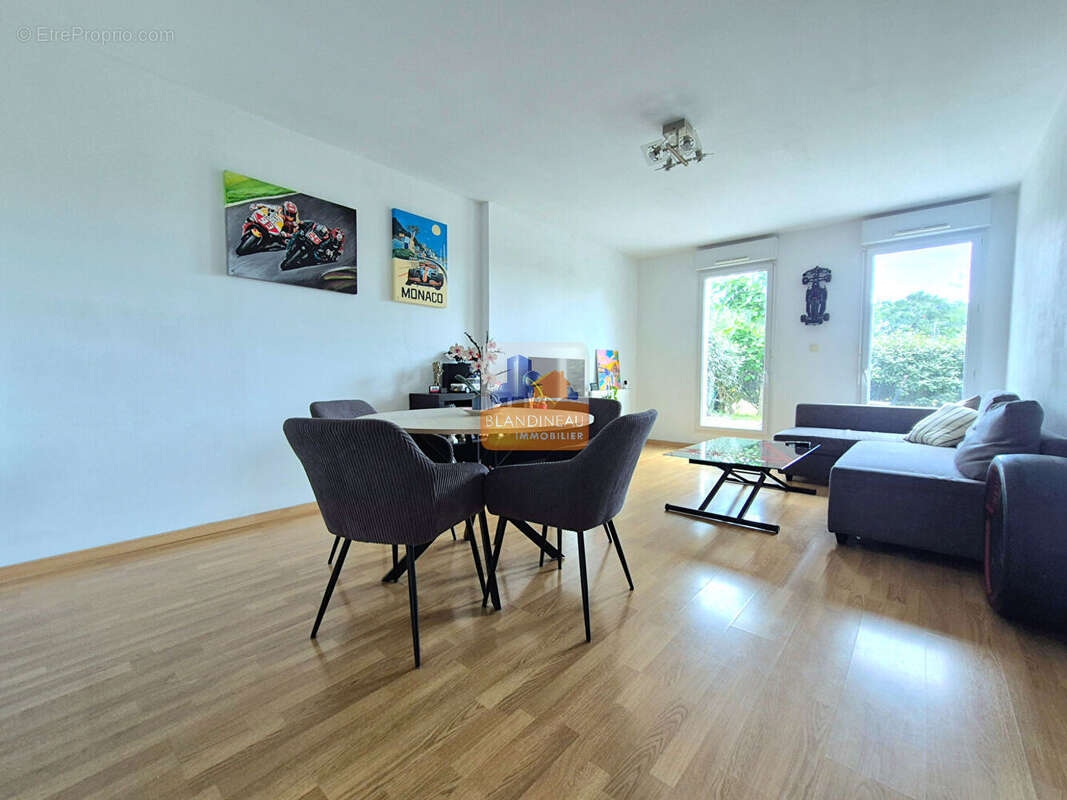 Bouguenais les couets - appartement t3  - 68 m² - rez de jardin avec terrasse - photo 2