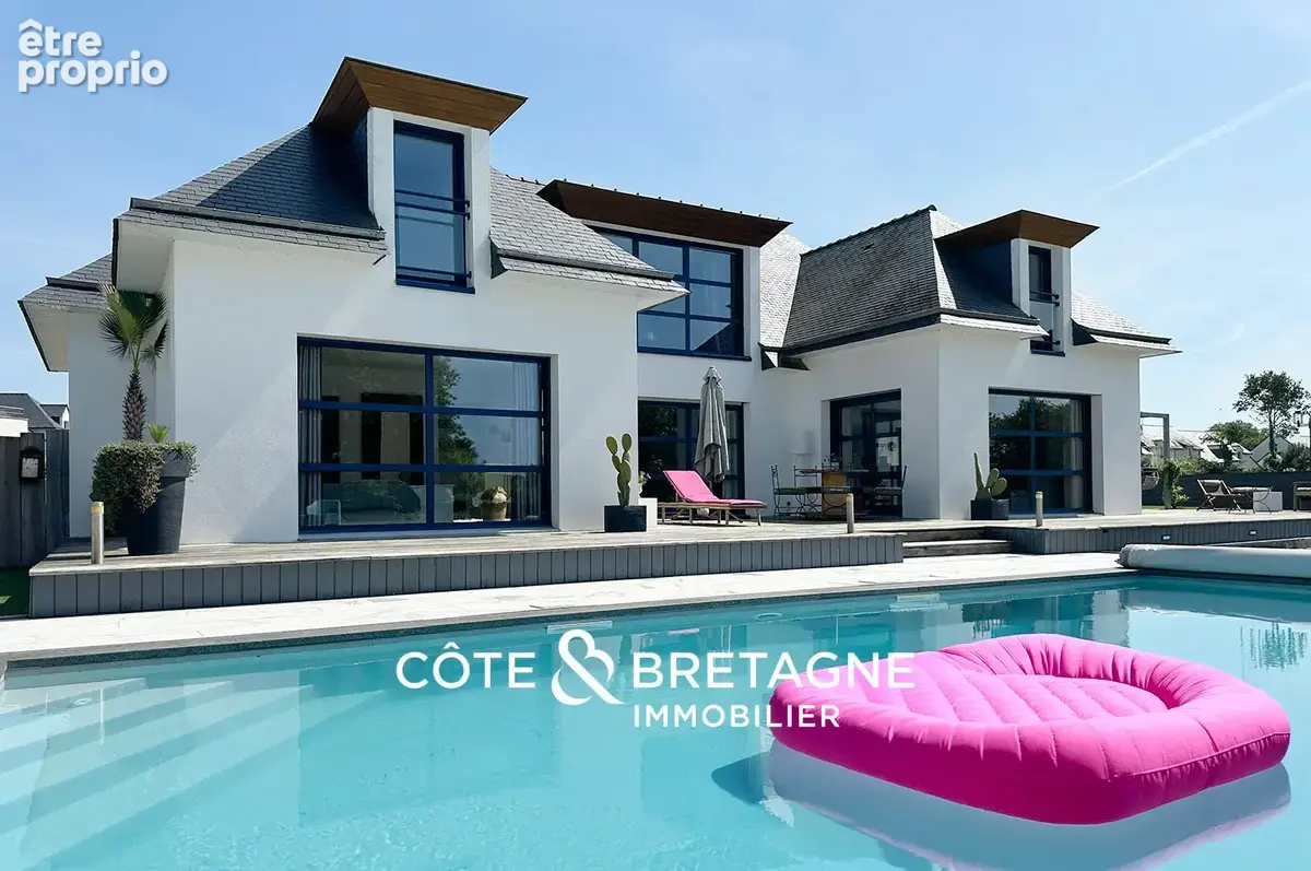 Maison moderne avec piscine à ambon dans le morbihan  réf : 202629 - photo 2