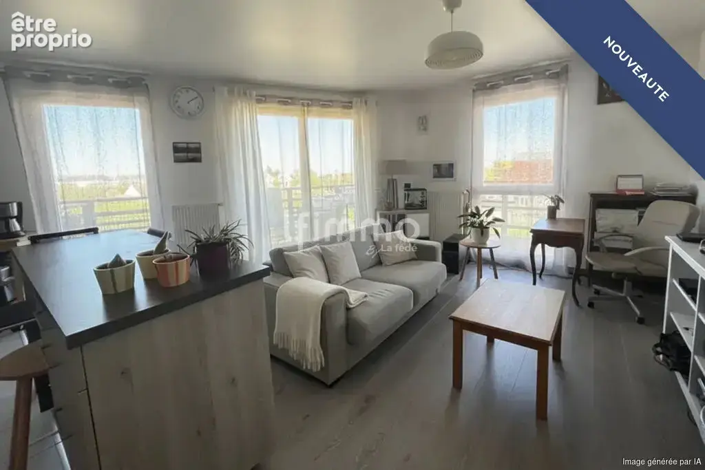 Appartement 3 pièces et 2 chambre avec balcon et vue sur la cath - photo 1