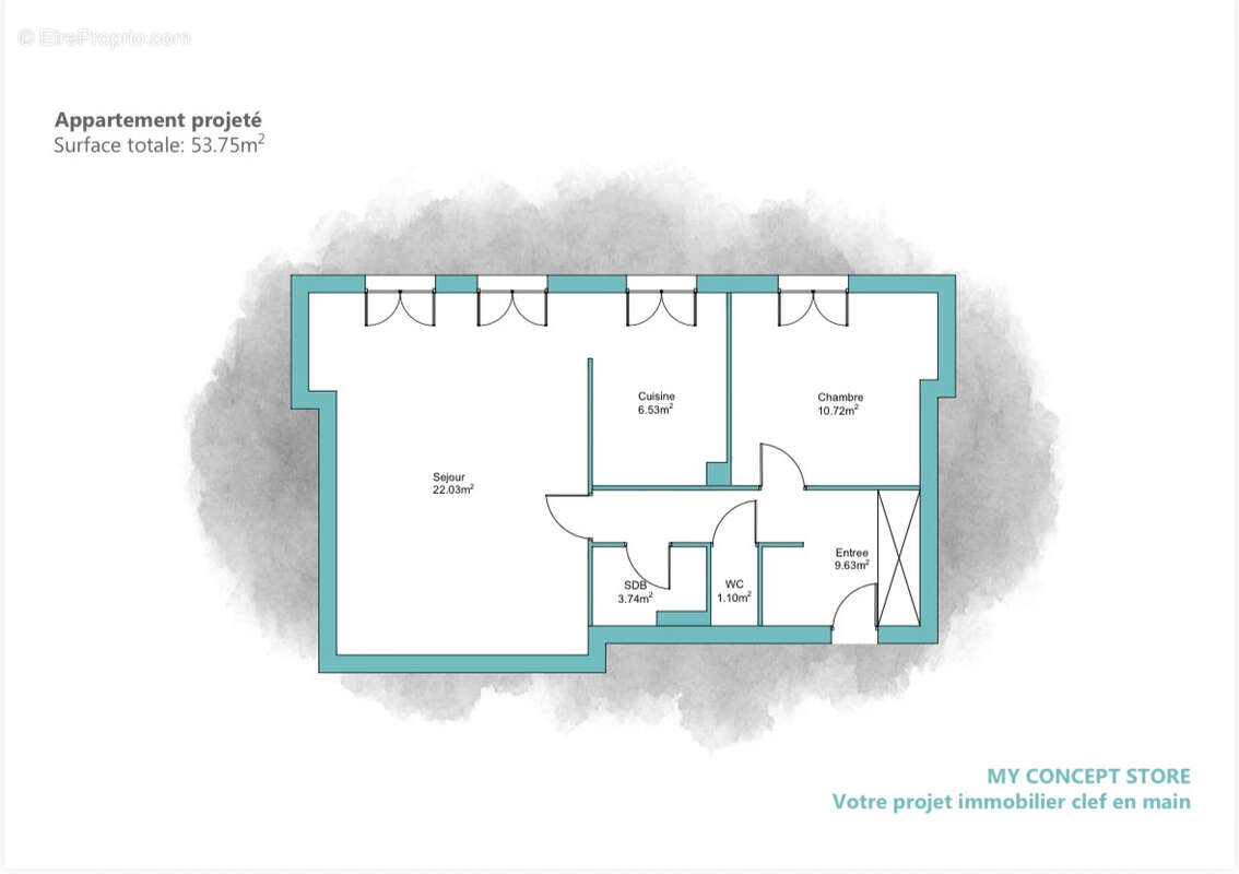 Appartement à LEVALLOIS-PERRET