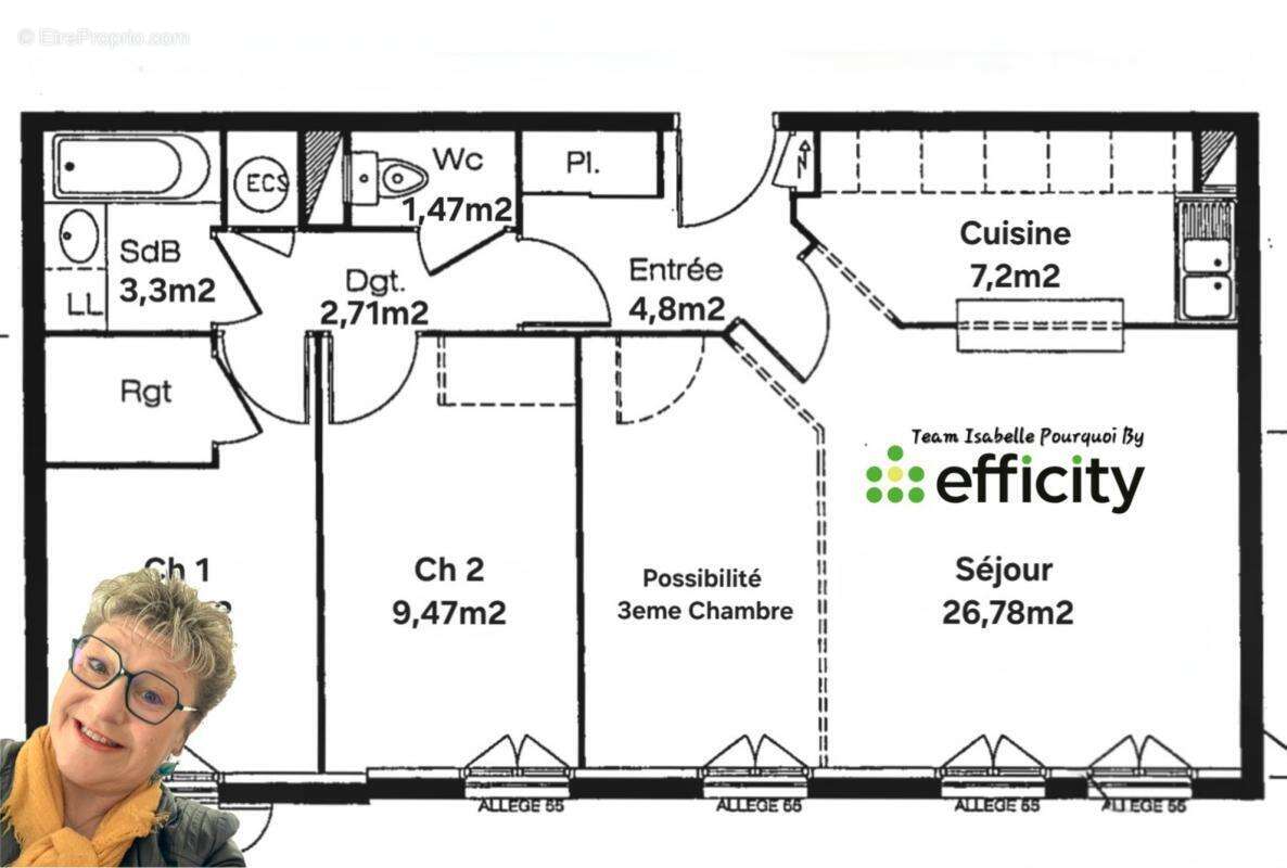 Appartement à SERRIS