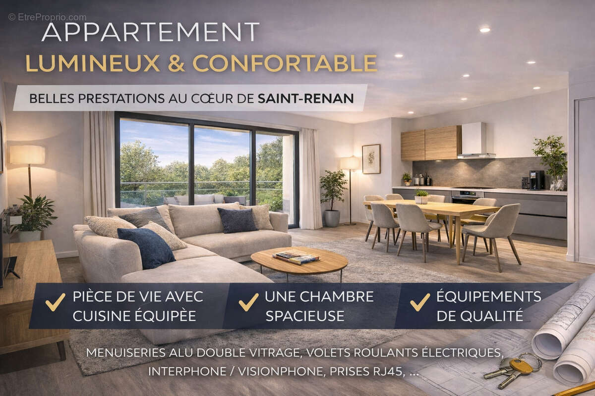 Appartement t2 centre de saint-renan - parking - rue de la fontaine - photo 2