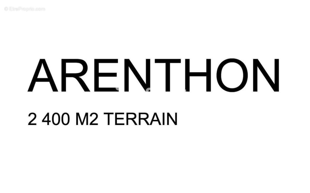 Terrain à ARENTHON