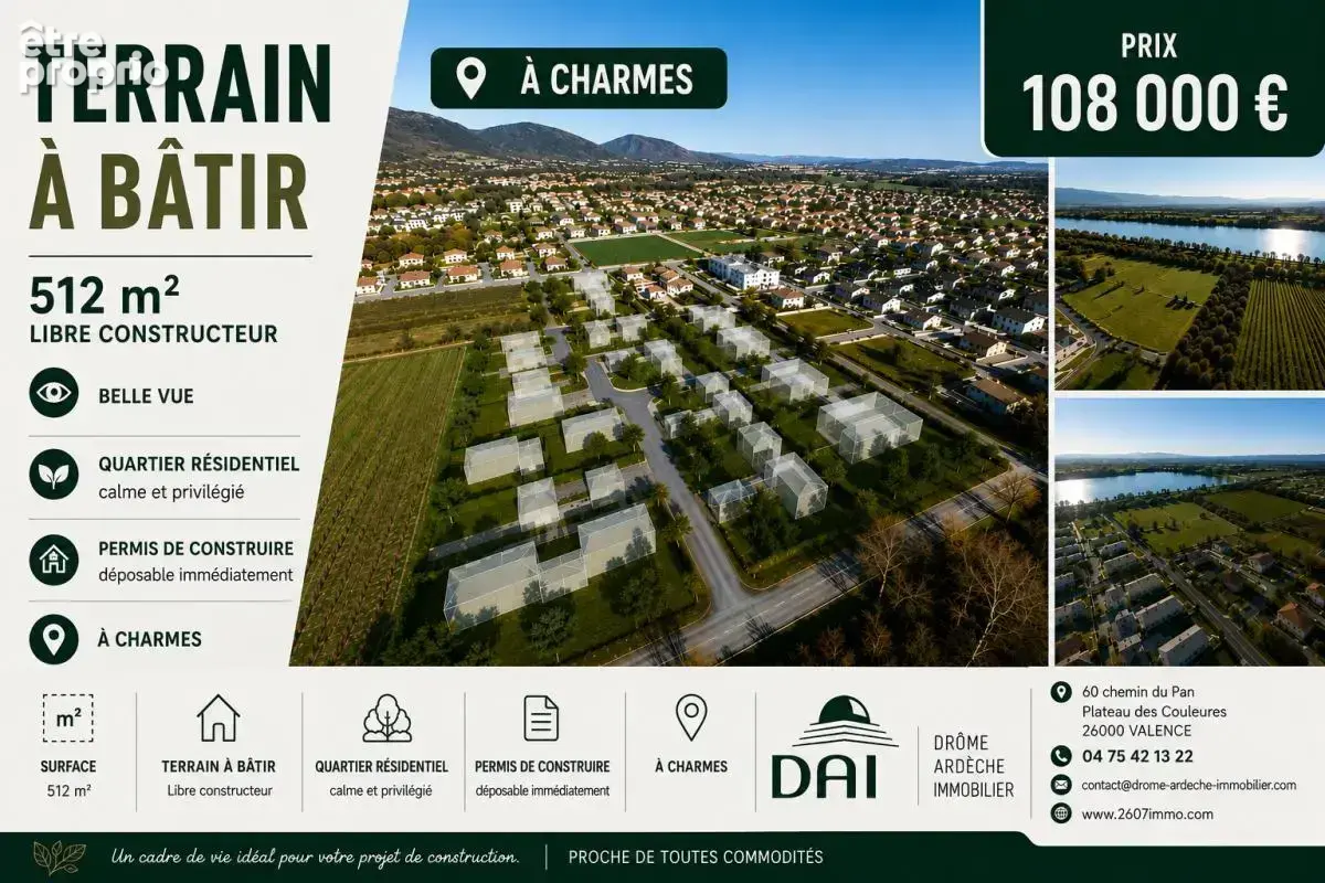 Terrain à CHARMES-SUR-RHONE