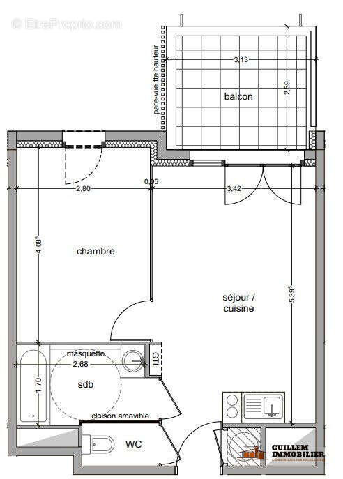 Appartement 37 m² à Vitrolles  - photo 3