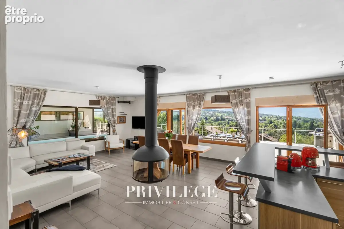Propriété d’exception avec piscine intérieure, sauna, vue panoramique et gîte indépendant aux portes de Genève - photo 12
