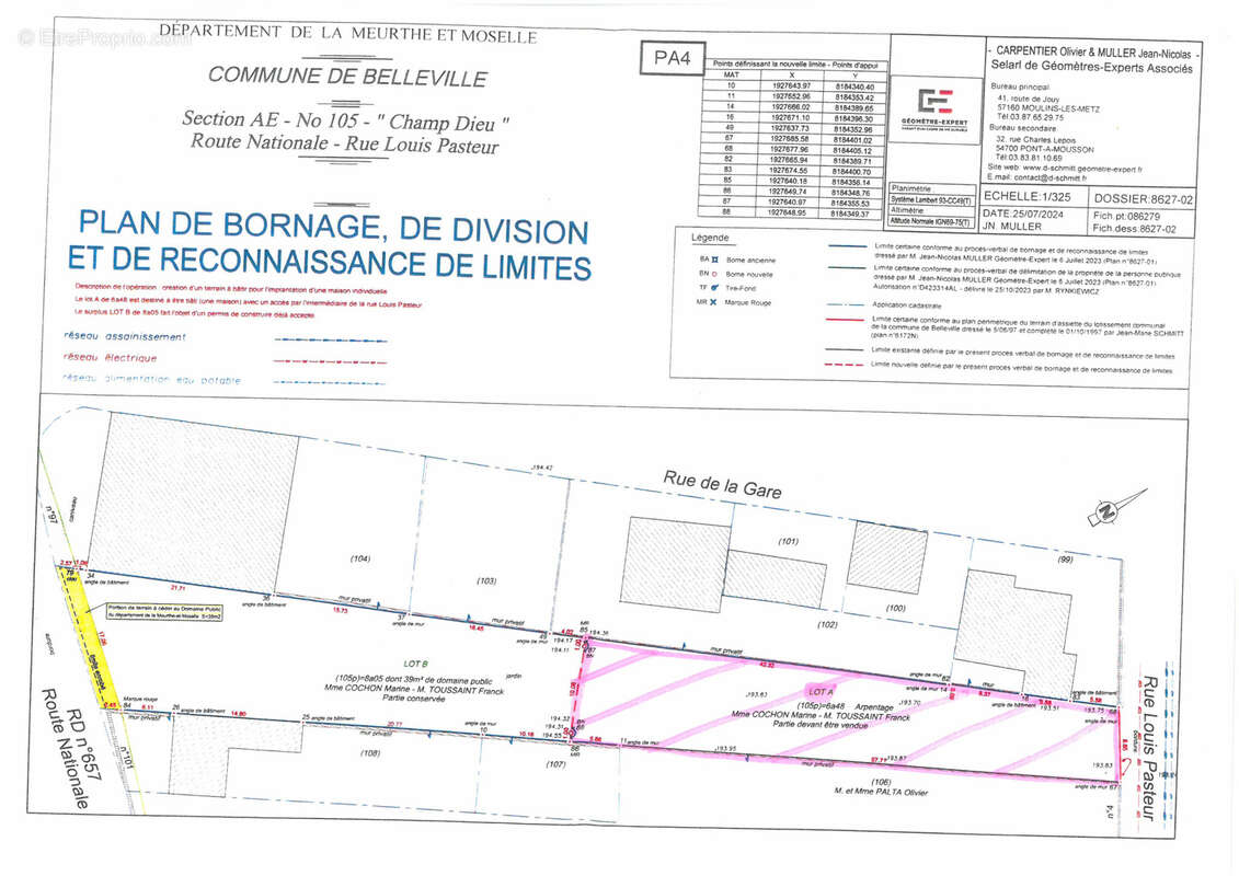 Terrain à BELLEVILLE