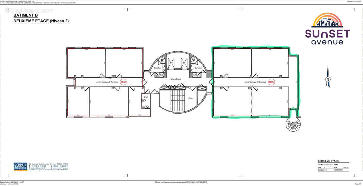Plan Etage 2 - Commerce à NOISY-LE-GRAND