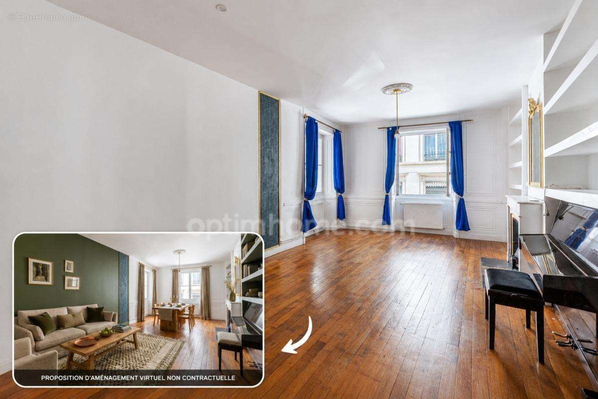 Lyon 1 – Presqu’île – Appartement ancien divisible en 2 lots : opportunité d’investissement locatif - photo 2