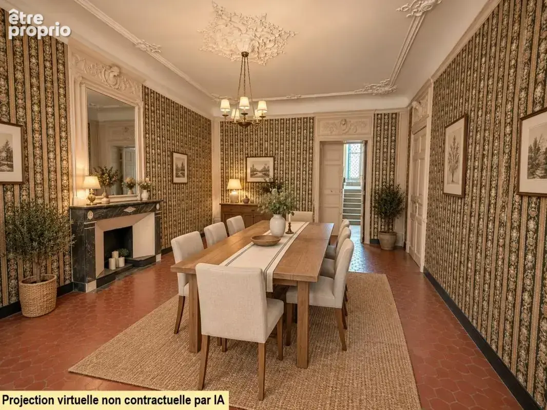 Roquemaure (30150) – hôtel particulier – 460 m² – éléments d’architecture anciens – cour intérieure – garage – terrasse – comble - photo 7