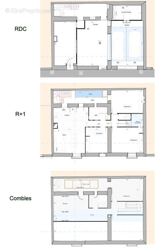 Plans de l&#039;existant - Maison à NIMES