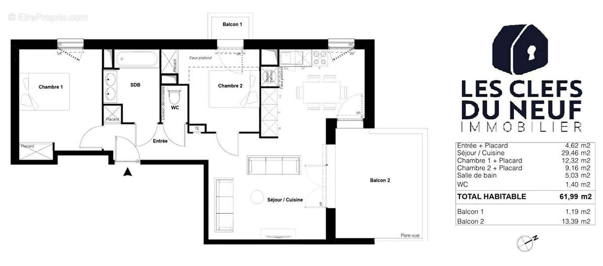 Appartement à TOULOUSE