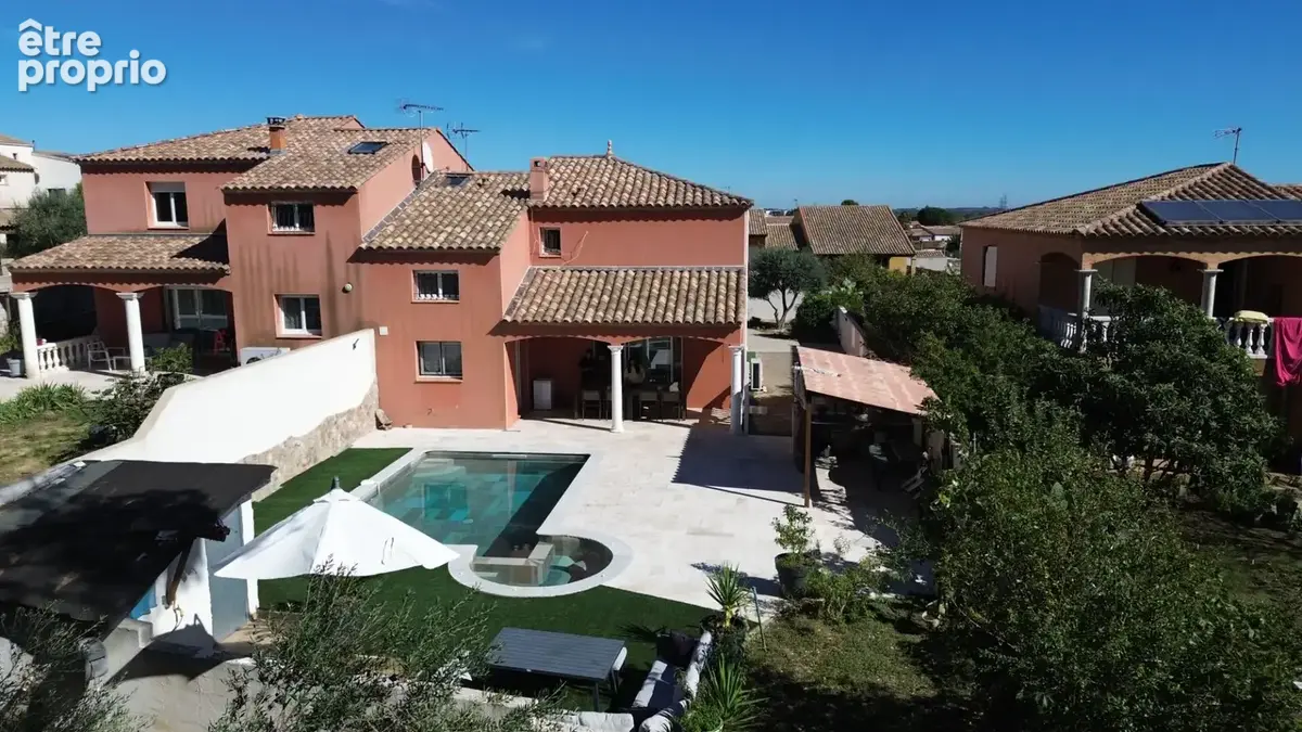 Cournonterral ? maison familiale de 140 m² avec piscine, jardin sans vis-à-vis et vue sur la garrigue - photo 14