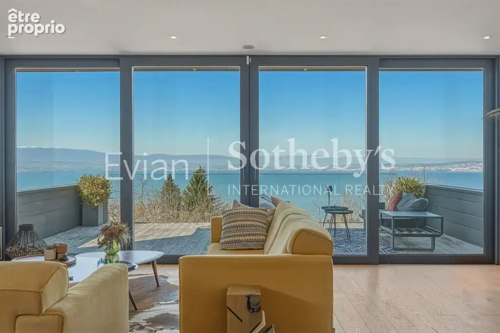 Evian villa contemporaine avec vue lac panoramique, au calme. - photo 3
