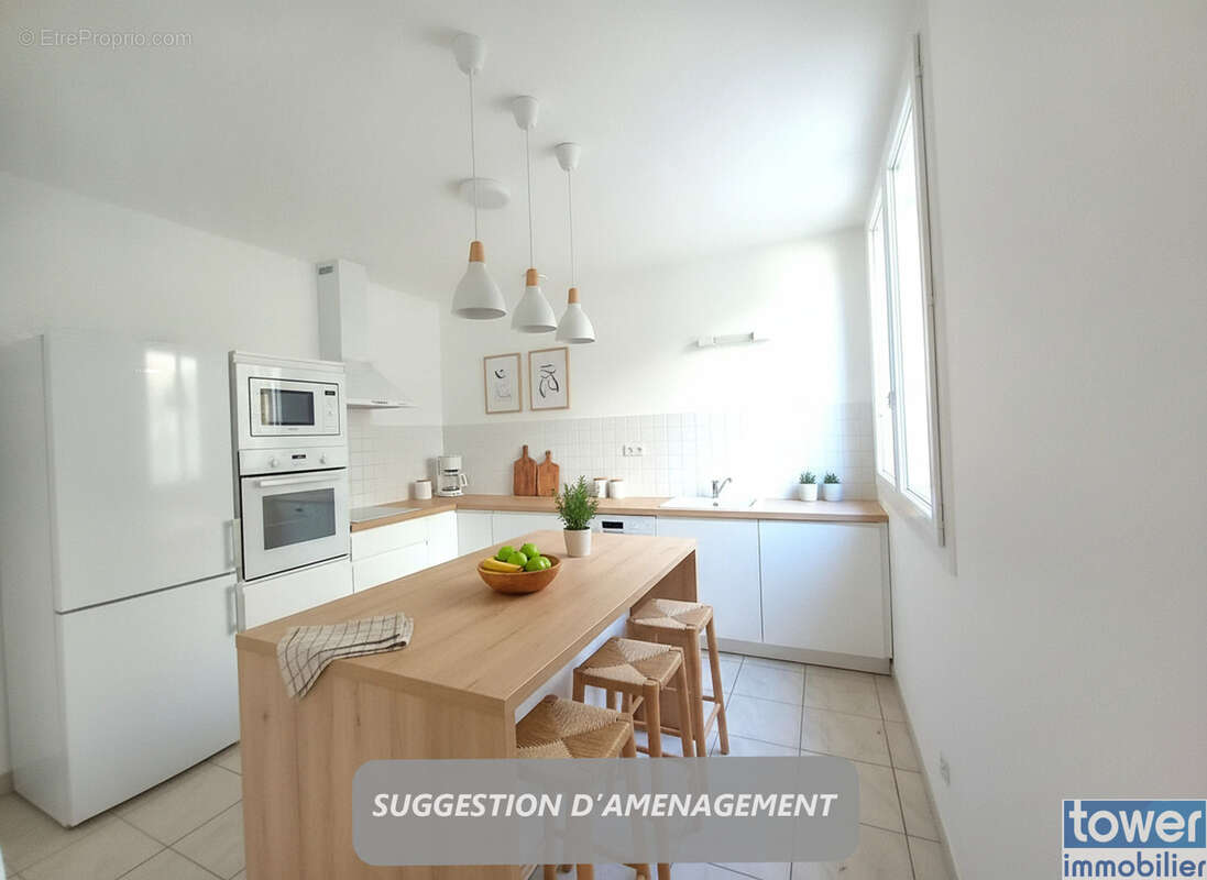 Appartement T4 de 90 m2 avec terrasse   Centre-ville   Résidence sécurisée - photo 5