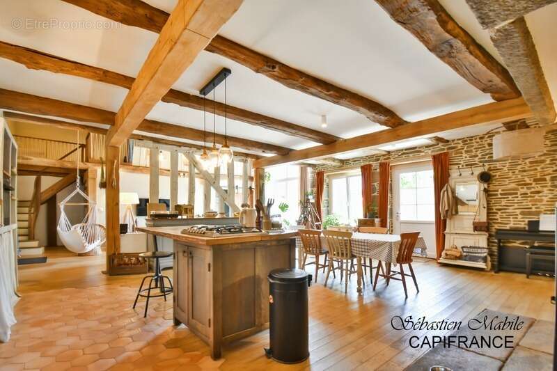 Chambres d'hôtes et gîte à vendre en Bretagne 9 pièces SOUGEAL (35) en Baie du Mont Saint Michel - Terrrain de 2200 M² - photo 4