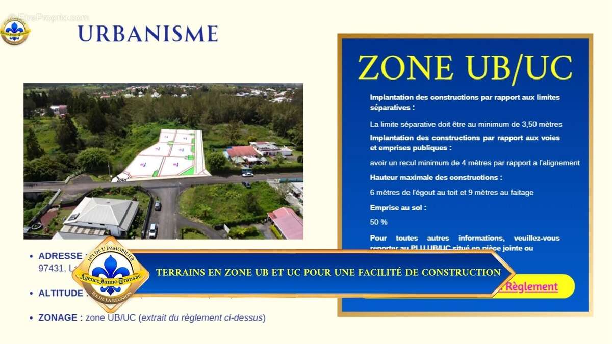 Terrain à LA PLAINE-DES-PALMISTES