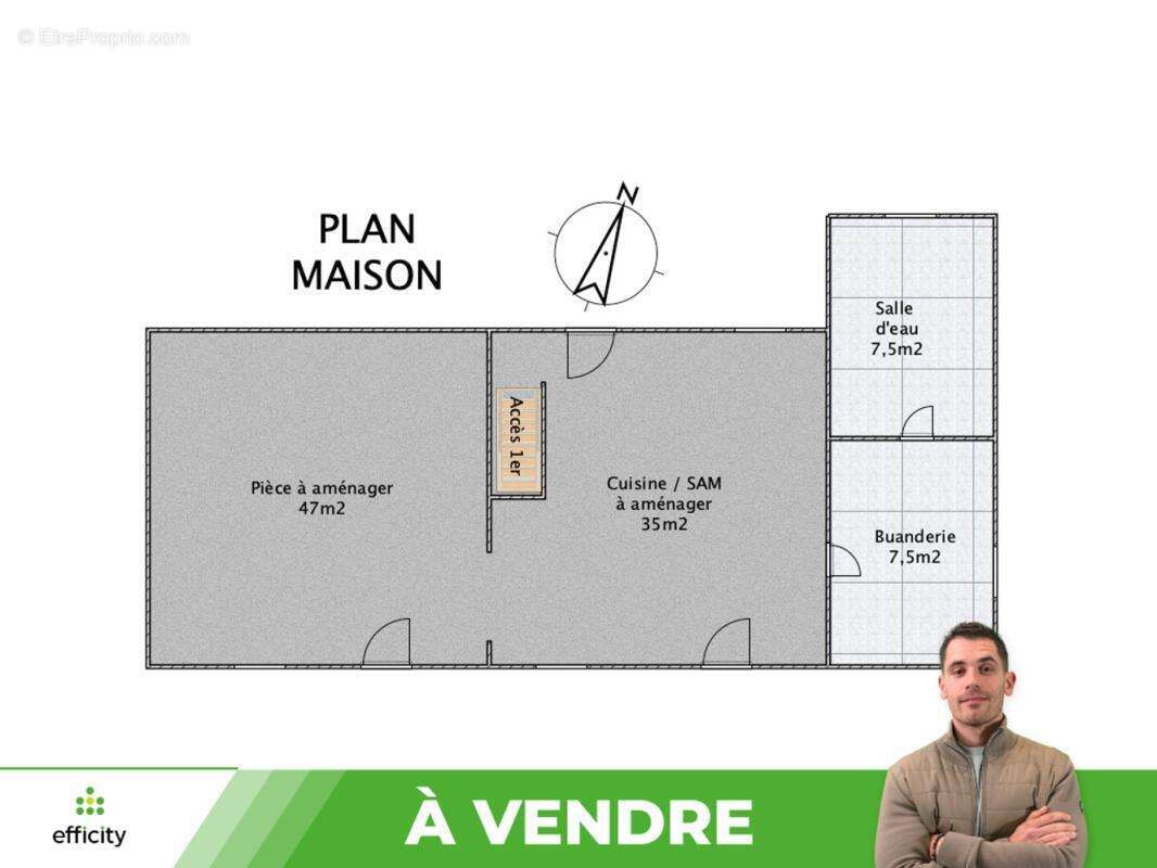 Maison à NANTEUIL-EN-VALLEE