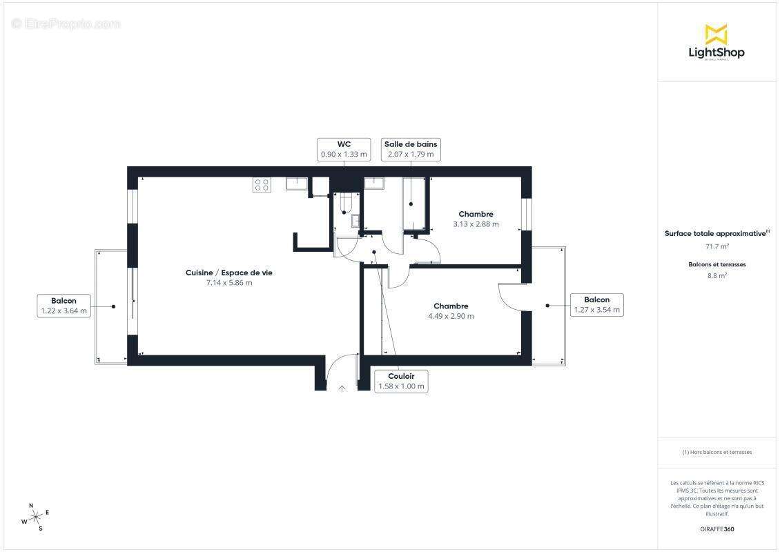 Appartement à BOULOGNE-BILLANCOURT