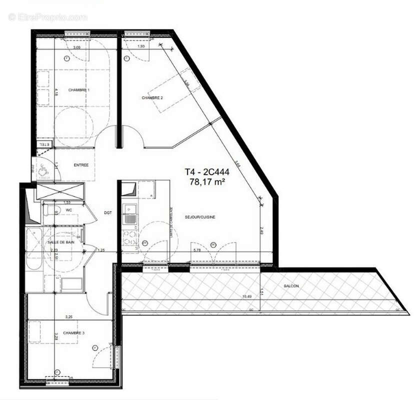 Appartement à CLICHY