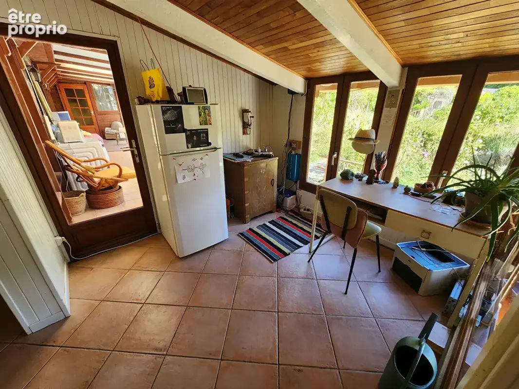 Ref : poetique7 - carcassonne - corbieres - pavillon de type 4 avec garage terrain et piscine naturelle - photo 11