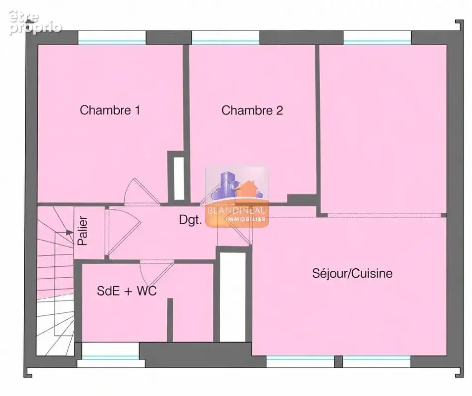 Rezé t3 de 43,10 m² - 2 chambres - rénové en 2026 -  dernier étage - jardin privatif - photo 17