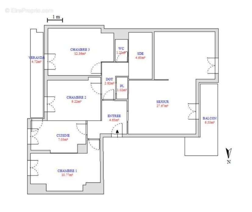 Appartement à MARSEILLE-4E