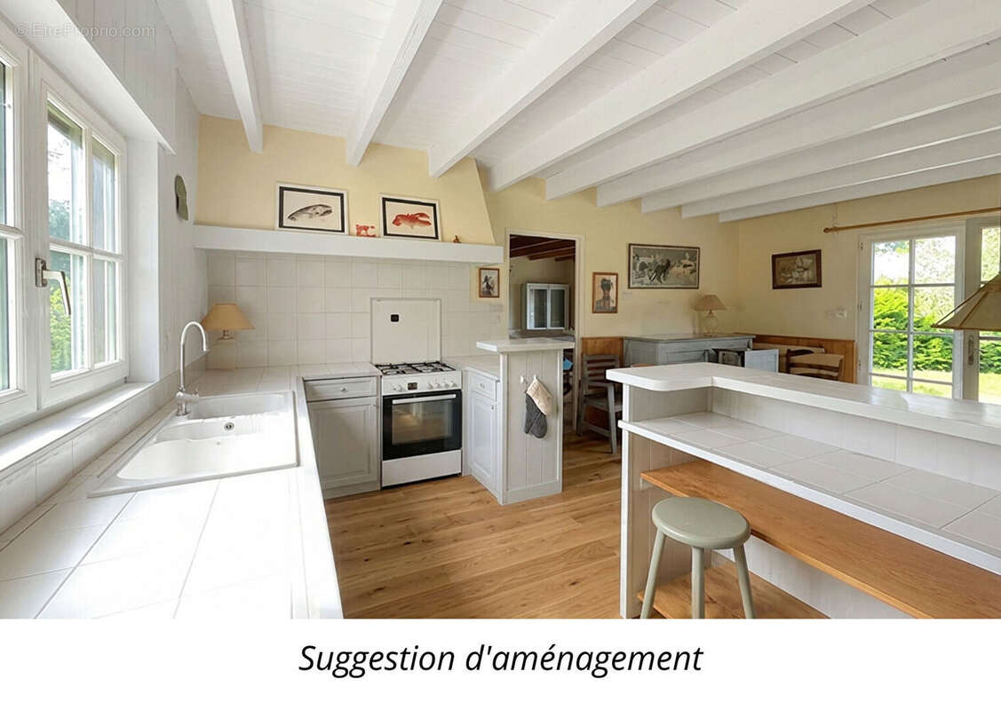 Fouesnant, Beg-Meil, une grande maison de 187 m², un beau jardin de 1300 m², la plage à pied ! - photo 7