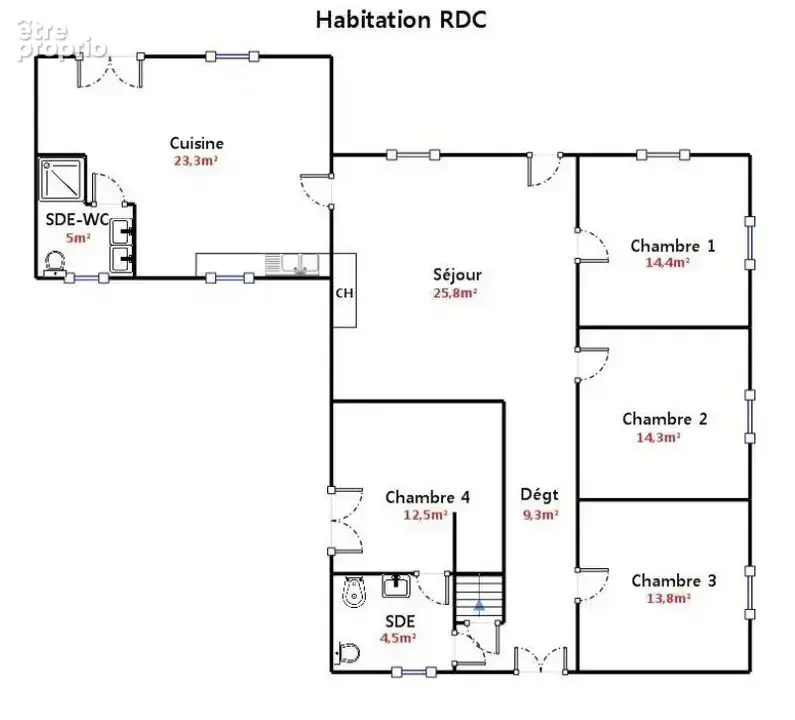Maison 6 pièces 122 m² à vendre à Estigarde (40240) - photo 3