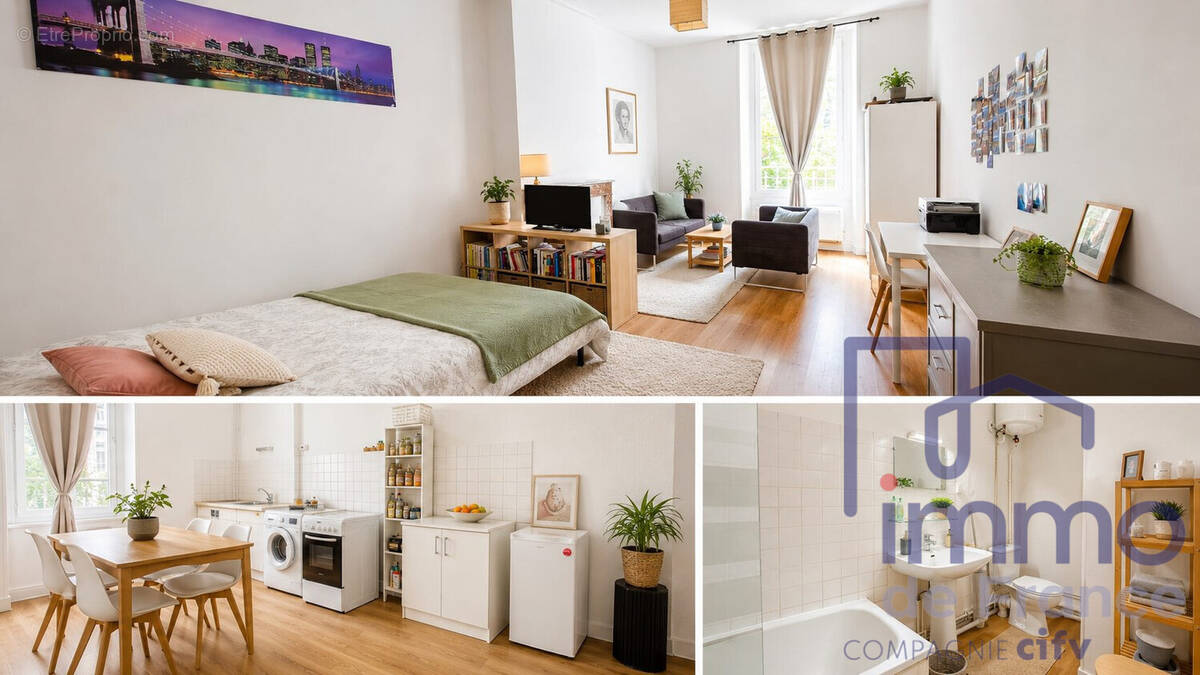 T1 actuellement loué en bail meublé - Appartement à SAINT-ETIENNE