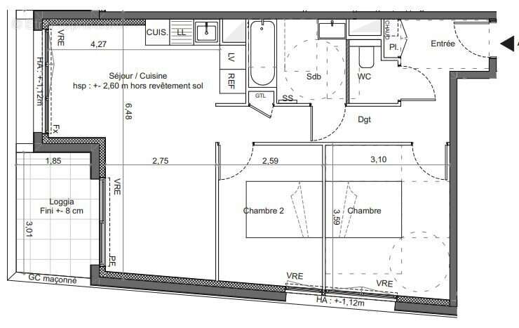 Appartement à MERIGNAC