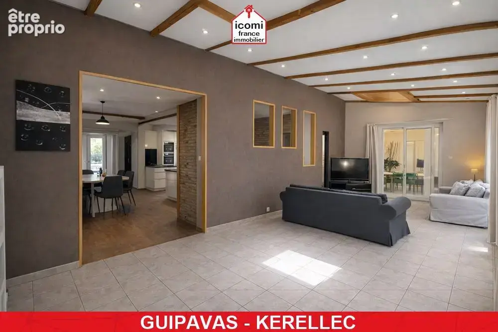 Finistere - guipavas (29490) - maison 190m² - 7 chambres - grande piece de vie (50m² ) - garage -sauna - studio  independant 30m - photo 7