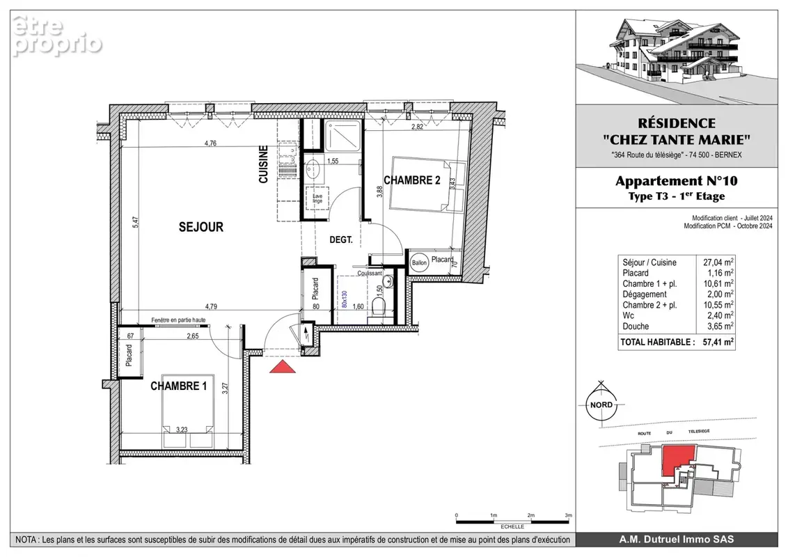 Appartement 57 m² à Bernex  - photo 4