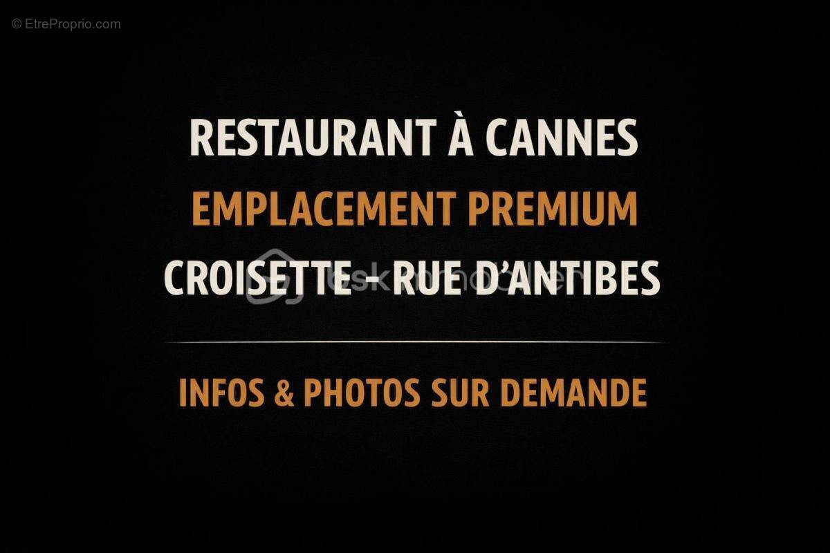 Commerce à CANNES