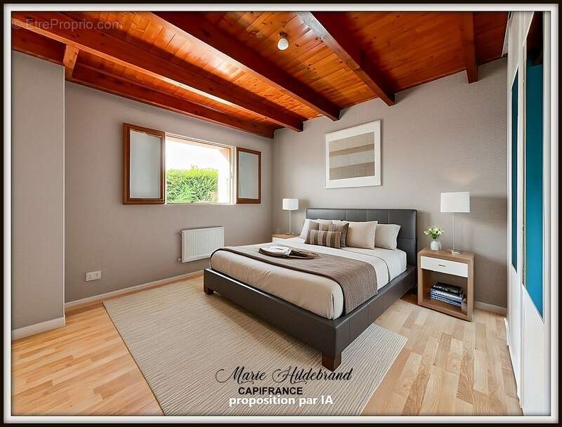 Maison avec jardin SANS VIS-À-VIS – centre village – 2 ch + bureau - photo 6
