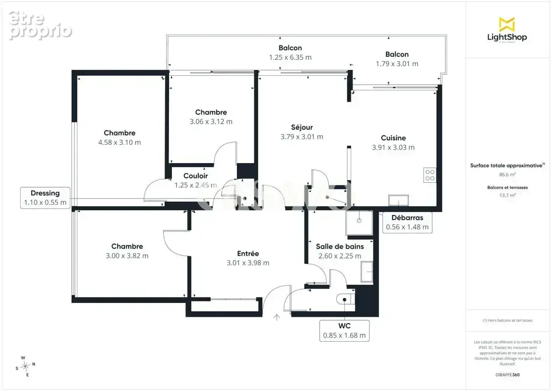 Vente Appartement 4 pièces de 89m² - 69110 Sainte-Foy-lès-Lyon - photo 3