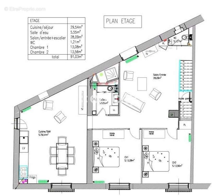 Appartement à LA MEMBROLLE-SUR-CHOISILLE