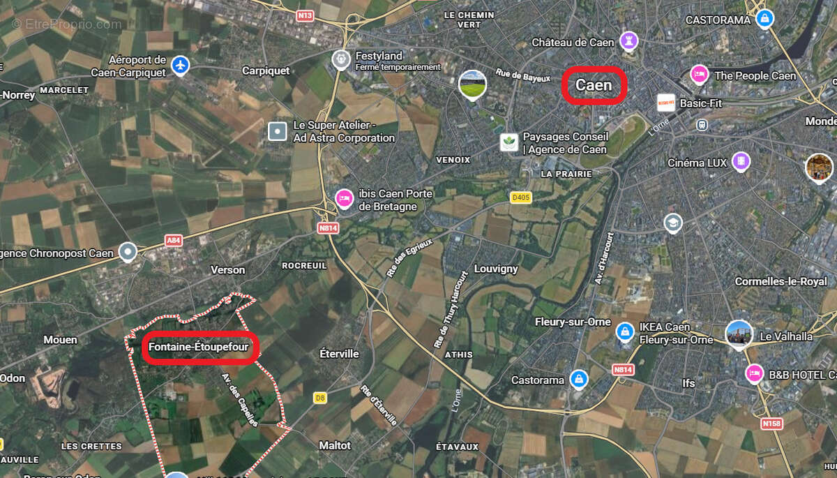 Terrain à FONTAINE-ETOUPEFOUR