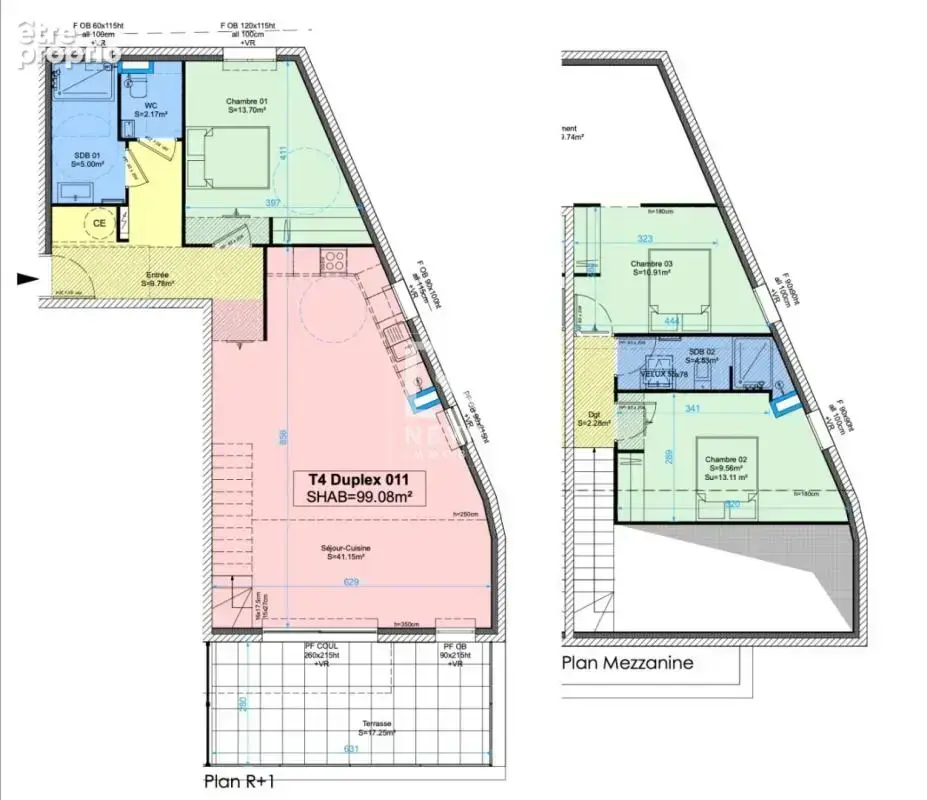 Boulouris - duplex avec 3 chambres et terrasse - photo 3